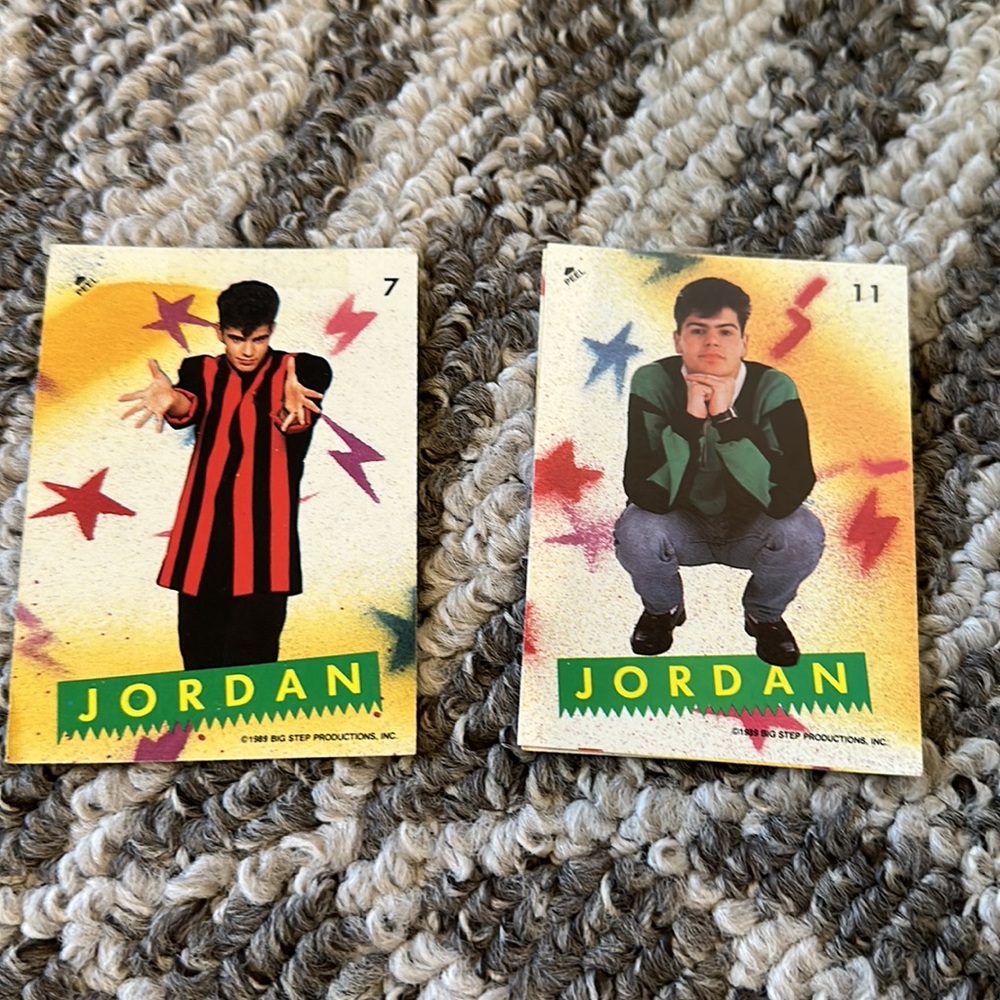 Vintage Collectible New Kids on the Block trading cards